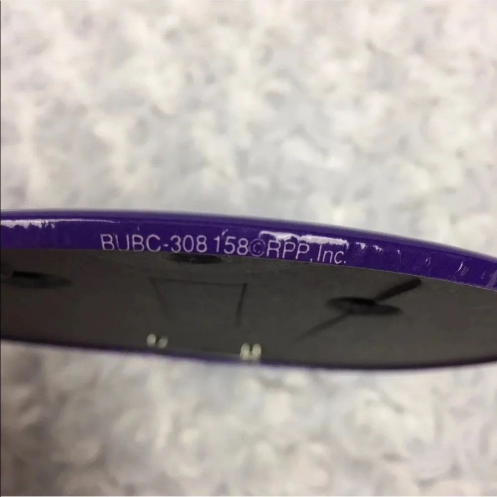LARGE 6 Inch Round‎ Purple Pin w Funny Quote